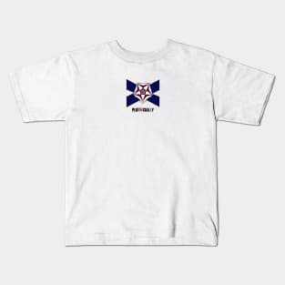 EMBLEM n BLUE X Front Kids T-Shirt